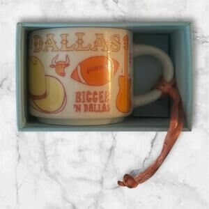 Starbucks Been There Series Dallas Texas Espresso Mug - Excellent Condition 2 oz